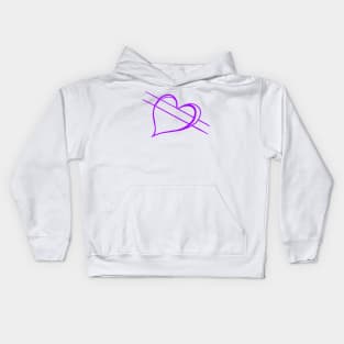 Love in Currency - purple version Kids Hoodie